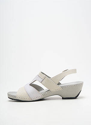 Sandales/nu pieds talon bottier talon de 4 à 6cm gris BOISSY femme