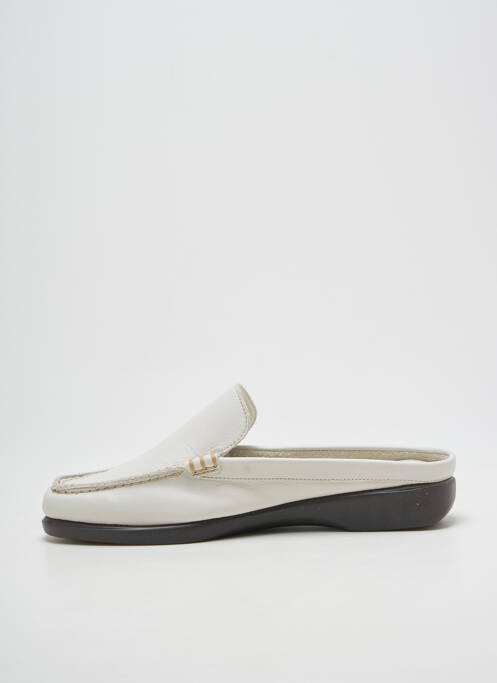 Mules/sabots talon plat jusqu'à 3cm blanc THE FLEXX femme