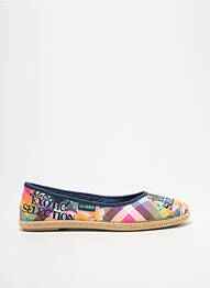 Espadrilles bout rond talon plat jusqu'à 3cm bleu LA VAGUE femme