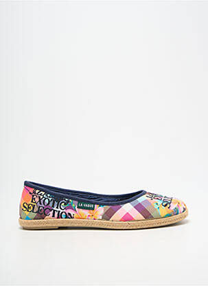 Espadrilles bout rond talon plat jusqu'à 3cm bleu LA VAGUE femme