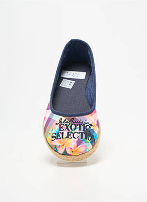 Espadrilles bout rond talon plat jusqu'à 3cm bleu LA VAGUE femme