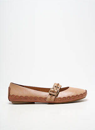 Ballerines bout rond talon plat jusqu'à 3cm marron LAURA VITA femme