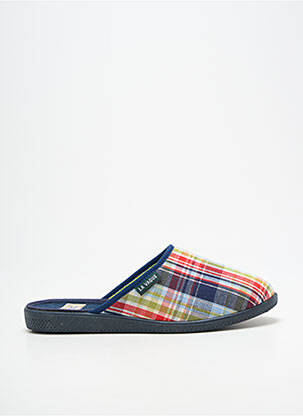 Chaussons/pantoufles bout rond talon plat jusqu'à 3cm bleu LA VAGUE femme