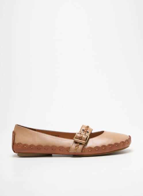 Ballerines bout rond talon plat jusqu'à 3cm marron LAURA VITA femme