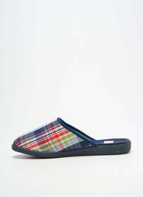 Chaussons/pantoufles bout rond talon plat jusqu'à 3cm bleu LA VAGUE femme