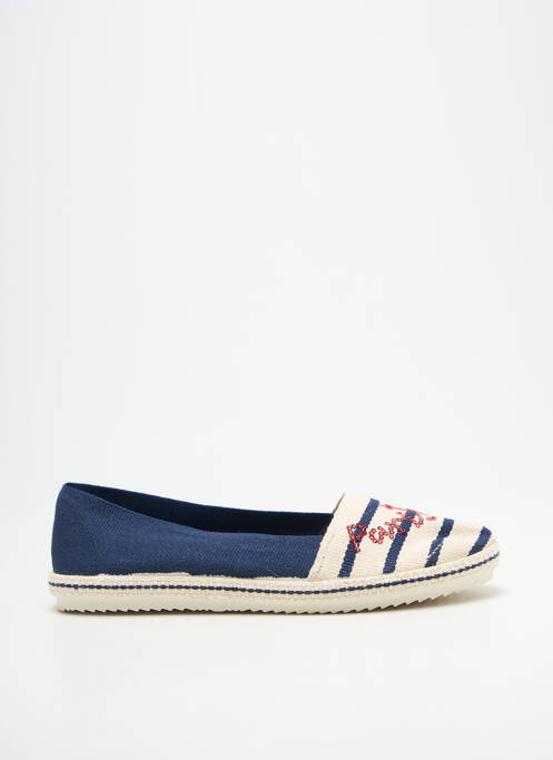 Espadrilles bout rond talon plat jusqu'à 3cm bleu LA VAGUE femme