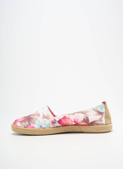 Espadrilles bout rond talon plat jusqu'à 3cm rose LA VAGUE femme