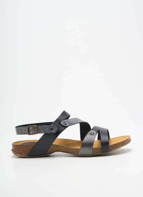 Sandales/nu pieds tissage satiné talon plat jusqu'à 3cm argent SPK femme