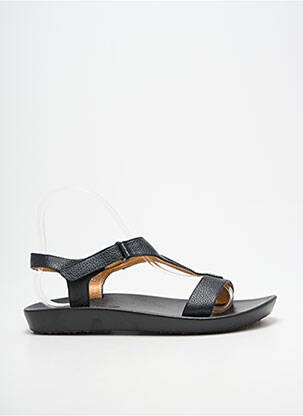 Mules/sabots tissage satiné talon plat jusqu'à 3cm noir LAURA VITA femme