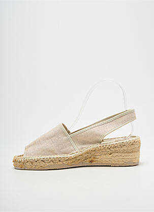 Sandales/nu pieds bout ouvert talon de 4 à 6cm beige PARE GABIA femme