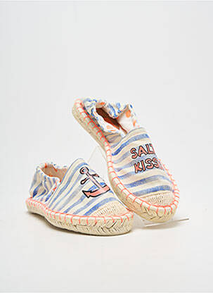 Espadrilles bout rond talon plat jusqu'à 3cm bleu ELUE PAR NOUS femme