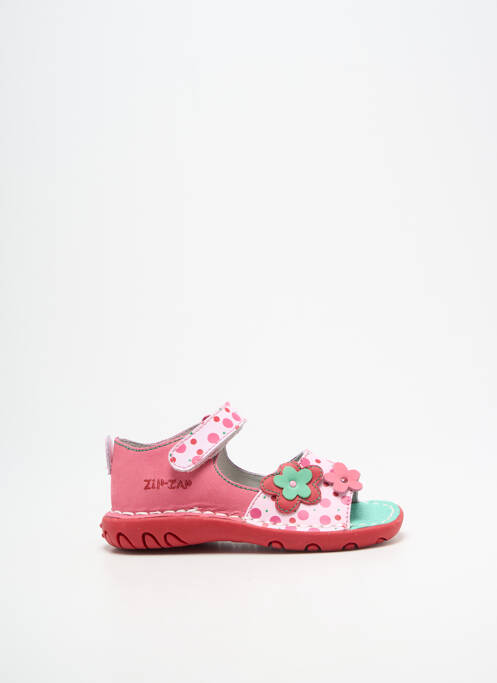 Sandales/nu pieds fermeture scratch bout ouvert rose ZIP ZAP fille