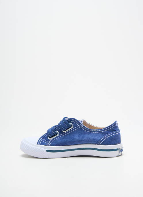 Baskets fermeture scratch bout rond bleu MINIBEL garcon