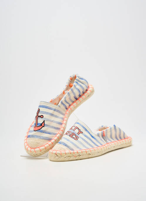 Espadrilles bout rond talon plat jusqu'à 3cm bleu ELUE PAR NOUS femme