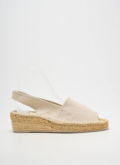 Sandales/nu pieds bout ouvert talon de 4 à 6cm beige PARE GABIA femme