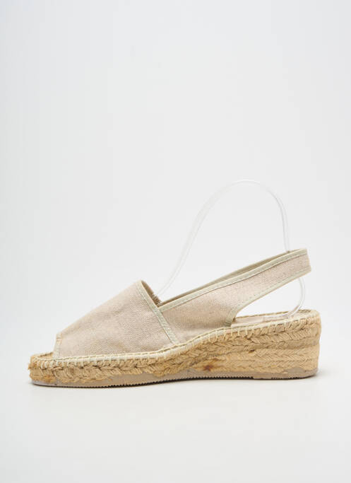 Sandales/nu pieds bout ouvert talon de 4 à 6cm beige PARE GABIA femme