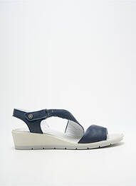 Sandales/nu pieds bout ouvert talon de 4 à 6cm bleu ENVAL SOFT femme