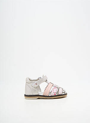 Sandales/nu pieds bout rond bout rond rose NOËL fille
