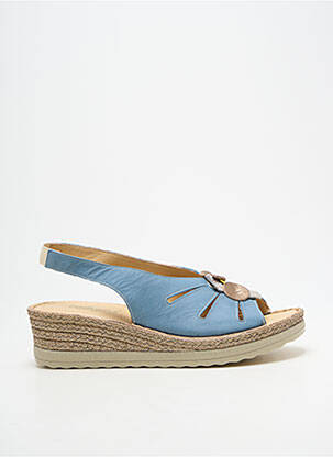 Sandales/nu pieds bout ouvert talon de 4 à 6cm bleu PEDI GIRL femme