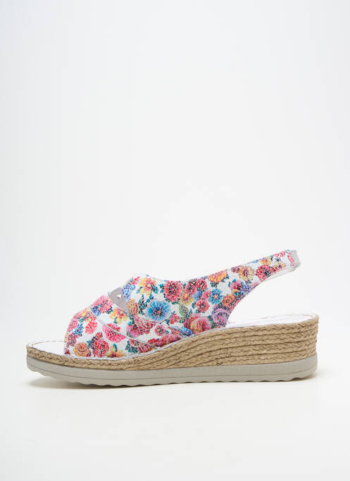 Sandales/nu pieds bout ouvert talon de 4 à 6cm blanc PEDI GIRL femme