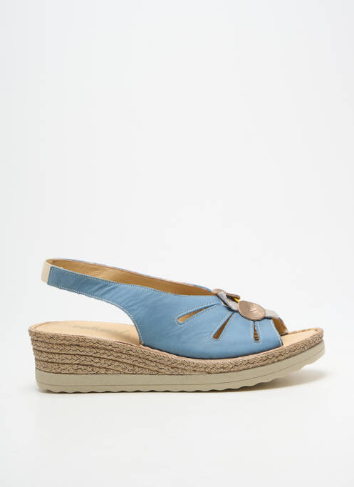 Sandales/nu pieds bout ouvert talon de 4 à 6cm bleu PEDI GIRL femme