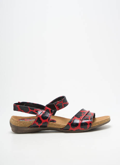 Sandales/nu pieds matière lisse talon plat jusqu'à 3cm rouge PEDI GIRL femme