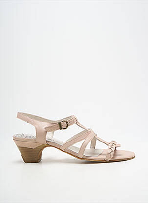 Sandales/nu pieds type de semelle amortissante talon de 4 à 6cm beige GEO-REINO femme