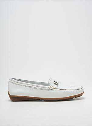 Mocassins matière lisse talon plat jusqu'à 3cm blanc DANIEL HECHTER femme