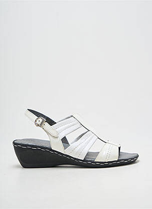 Sandales/nu pieds fermeture boucle(s) talon de 4 à 6cm blanc GEO-REINO femme