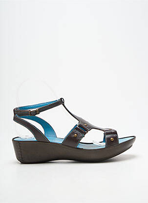 Sandales/nu pieds fermeture boucle(s) talon de 4 à 6cm marron ESSENTIELS femme