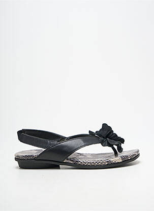 Tongs bout ouvert talon plat jusqu'à 3cm noir THE FLEXX femme