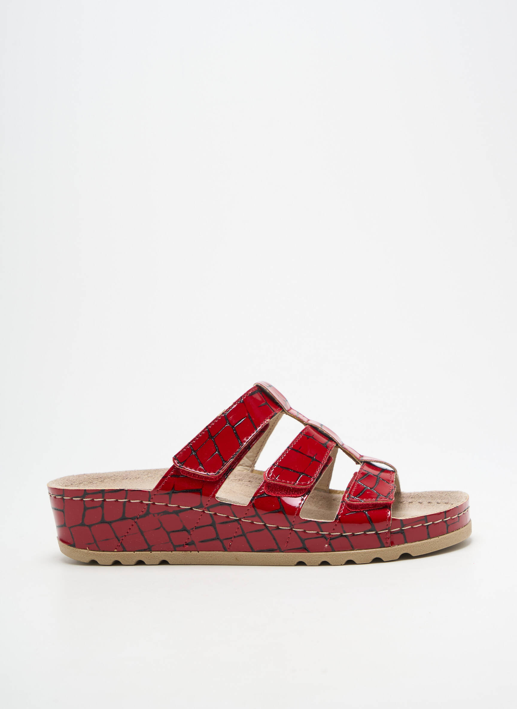 Mules Rohde Femme En Cuir Motif Floral - Confort D'Été Avec Semelle Gel Mémoire 40mm