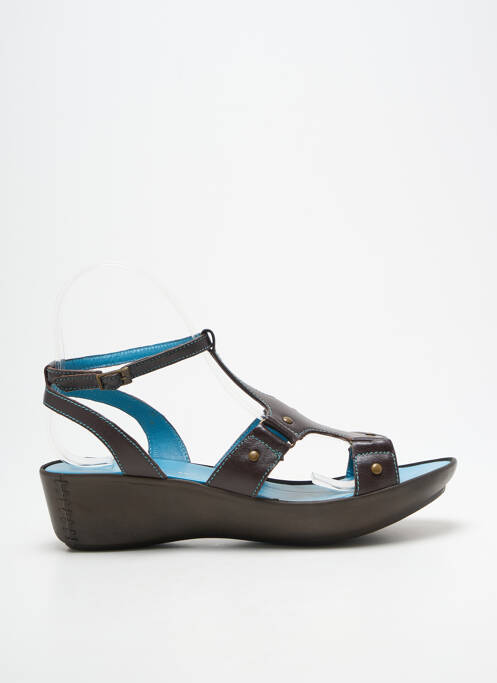 Sandales/nu pieds fermeture boucle(s) talon de 4 à 6cm marron ESSENTIEL femme
