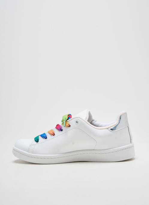 Baskets bout rond talon plat jusqu'à 3cm blanc ELUE PAR NOUS femme