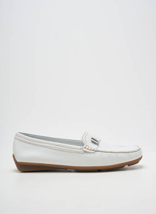 Mocassins matière lisse talon plat jusqu'à 3cm blanc DANIEL HECHTER femme