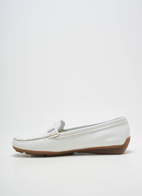 Mocassins matière lisse talon plat jusqu'à 3cm blanc DANIEL HECHTER femme