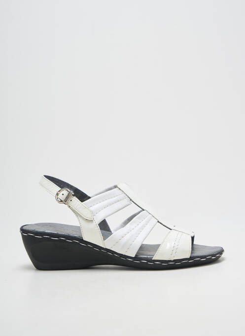 Sandales/nu pieds fermeture boucle(s) talon de 4 à 6cm blanc GEO-REINO femme