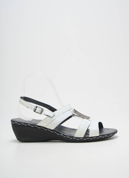 Sandales/nu pieds fermeture boucle(s) talon de 4 à 6cm blanc GEO-REINO femme