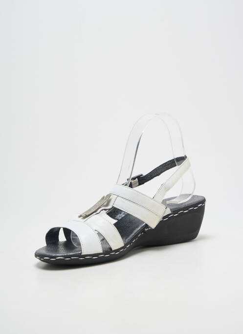 Sandales/nu pieds fermeture boucle(s) talon de 4 à 6cm blanc GEO-REINO femme