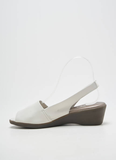 Sandales/nu pieds bout ouvert talon de 4 à 6cm blanc THE FLEXX femme