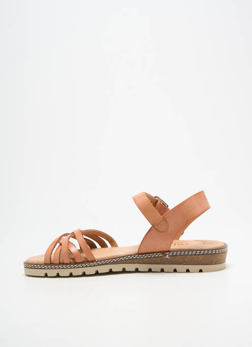 Sandales/nu pieds fermeture boucle(s) talon plat jusqu'à 3cm marron WIKERS femme