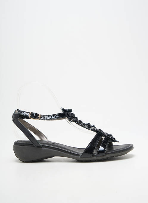 Sandales/nu pieds matière lisse talon plat jusqu'à 3cm noir THE FLEXX femme