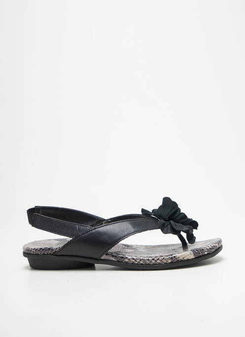 Tongs bout ouvert talon plat jusqu'à 3cm noir THE FLEXX femme