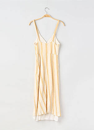 Robe mi-longue sans manche sans manche jaune PULL & BEAR femme