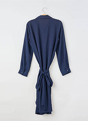Robe mi-longue manches longues manches longues bleu KILKY femme