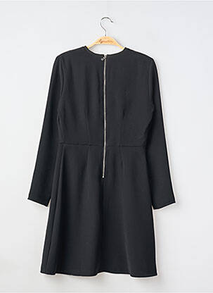 Robe mi-longue manches longues manches longues noir CAMAIEU femme