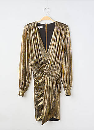 Robe mi-longue manches longues manches longues or HOUSE OF CB LONDON femme