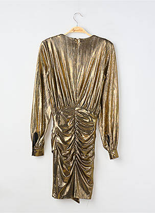 Robe mi-longue manches longues manches longues or HOUSE OF CB LONDON femme