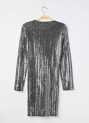 Robe courte manches longues manches longues argent ZARA femme