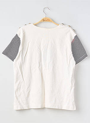 T-shirt coupe droite manches courtes blanc PIERRE CARDIN femme